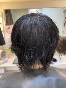 抗がん剤治療後のカットカラーで地毛デビュー！