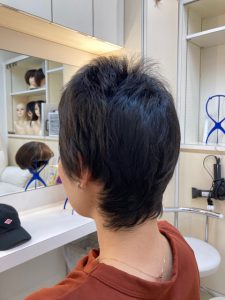 抗がん剤治療後の髪のお手入れ、カットカラー前髪シールエクステ
