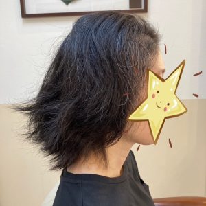 抗がん剤治療後の自毛のお手入れ、縮毛矯正カットカラーできれいに