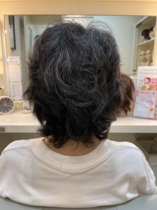 抗がん剤治療後の自毛のお手入れ、縮毛矯正カラーカット