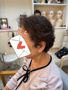 抗がん剤治療後の自毛をカットカラーストレートパーマでお手入れ