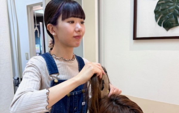 トップピースをカットしてお渡し